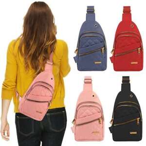 Women Sling Bag Chest Fanny Packs Cross Body Travel Sports Shoulder Backpack