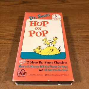 Dr. Seuss Hop On Pop  VHS Movie VCR Video Tape Used