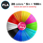 5M 20 Colors 1.75mm PLA Melt Plastic Print Filaments for 3D Drawing Pen Filament