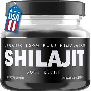 Organic 100% Pure Himalayan Shilajit, Soft Resin, Extremely Potent, Fulvic Acid