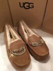 New In Box UGG Ansley Chain chestnut Womens Slippers Wool Lining Women’s Size 7