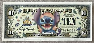 2005 Disney Dollar $10.00 Stitch 50th Anniversary  UNC