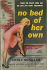 Berkley Paperback No Bed of Her Own by Cicely Schiller Vintage Sleaze Paperback