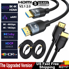 Premium HDMI Cable HDMI 2.1 2.0 8K 4K Ultra HD 3D High Speed Ethernet ARC Cord A