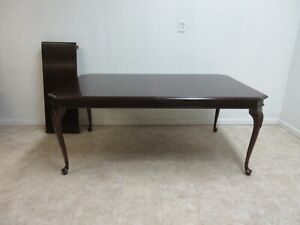 New ListingStanley Cherry Queen Ann Dining Room Banquet Dining Room  Table w/ Drawers