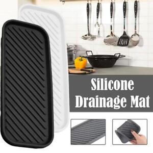 Silicone Organizer Tray, Soap and Sponge Holder for Kitchen Sink, Bathroom.