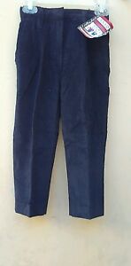 Dennis uniform corduroy pants girls size 12 Navy Union Made in the U.S.A.