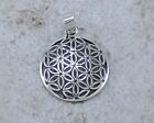 CUTE 925 STERLING SILVER FLOWER OF LIFE PENDANT style# p0926
