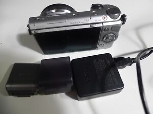 Excellent Sony Alpha NEX-5T 16.1MP Digital Camera Silver(Body Only)flash charger