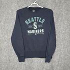 Seattle Mariners Mens Large Sweatshirt 47 Brand  Blue Y2k Pullover Sweater Shirt