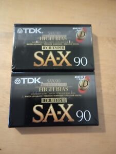 TDK SA-X 90 for CD audio cassette blank tape sealed  Made in Japan Type II (2)
