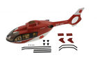Red Painting 450 EC-135 DRF RC Helicopter 450 Size Pre-Painted Fuselage Kit