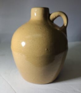Uhl Pottery Huntingburg Indiana Small Bulbous Jug In Butterscotch