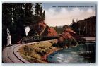 Nehalem River Oregon OR Postcard Approaching Mohler On The P R & N Railroad