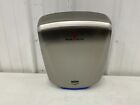 WORLD DRYER Hand Dryer  Q-973A2 Auto, 12 sec Dry Time, Stainless Steel, Gray