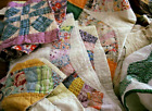 Vintage Cutter Quilt Pcs Junk Journal Slow Stitch Ephemera Grab Bag Half Pound