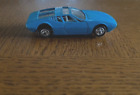 Vintage Playart Diecast Toy Car Mangusta 5000 Ghia De Tomaso Blue Hong Kong