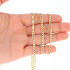 10K Yellow Gold 2mm-7.5mm Curb Cuban Chain Link Necklace or Bracelet 7