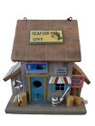 New ListingVintage P Seafood Cove Theme Hanging or Table Top Wooden Bird House