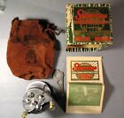 Vintage Pflueger Supreme Fishing Reel 1573 with Box Bag Papers Wrench - Working