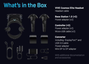HTC Vive Cosmos Elite Virtual Reality System (PC VR Gaming System) With stand.