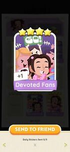 Devoted Fans - Monopoly GO! 4⭐ Sticker (Read Description) Instant Delivery