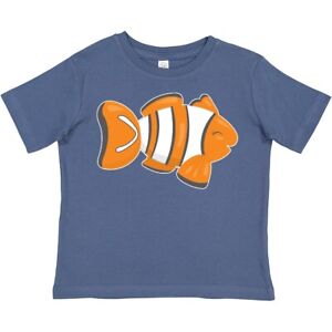 Inktastic Clown Fish Toddler T-Shirt Orange White Stripes Nemo Fishing Vacation