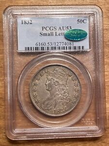 New Listing1832 Small Letters Capped Bust Half Dollar PCGS AU53 CAC