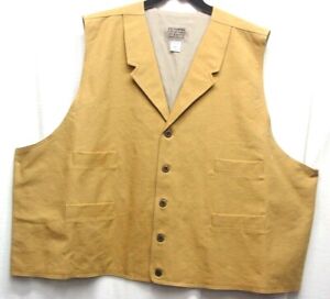 WHEAT Frontier Classics Old West 1883 style mens Single breasted vest SIZE 5X