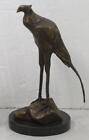 Bronze Bird - Signed after R Bugatti - Solid Marble Base - 27cm High