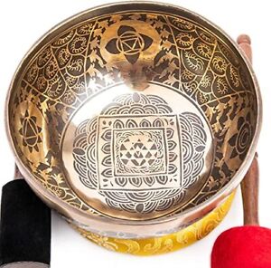 Large Tibetan Singing Bowl Set - 8.5