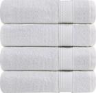 Turkish Cotton Bath Towels - Soft and Absorbent Spa Towel - 27x52- 4 Pack