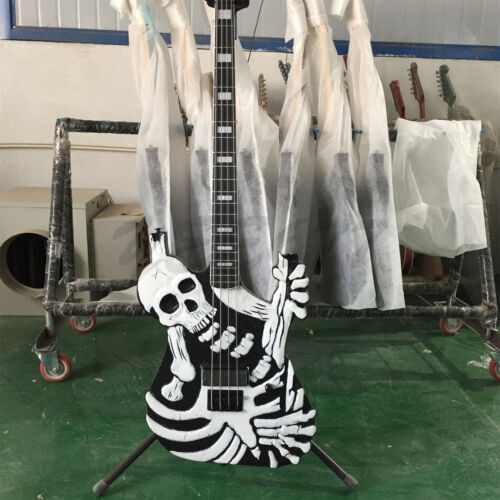 New ListingGeorge Lynch Skull Skeleton Electric Bass Guitar 4 String Maple Neck Fast Ship