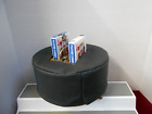 Vintage Wooden Poker Chip Carousel & Cover 2 Deck Card Holder Wood Caddy + Chips