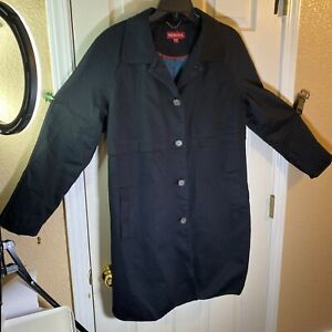Merona Mens XXL 2XL Trench Coat Jacket Pockets Business Fancy Professional Long