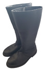 Funtasma Black Boots Riding Captain Western Zip Vegan Womens Size 10.5-11