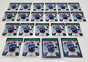 New Listing(21) KYLE SEAGER Lot 2021 Topps Black #d /299 Royal Blue Border #86B-25 MARINERS