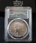 2021 Peace Silver Dollar 100th Anniversary First Strike PCGS MS70 & OGP READ!!