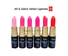 6 PCs Pink Lipsticks - Long Lasting Pink Shade Velvet Lipsticks, Brand New 6 PCs