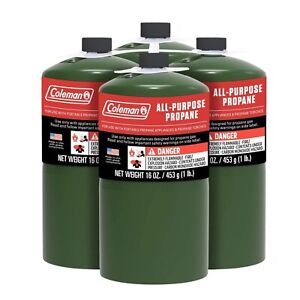 Evergreen Farm and Garden Coleman Propane Replacement Fuel Cylinders 16 oz Ca...