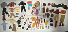 Vintage 1971-73 Mattel Big Jim Case Action Figure 65+ Parts Lot Boots Clothes