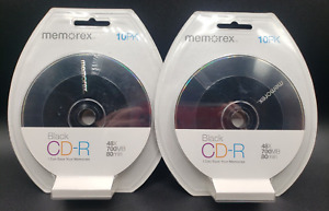 CD-R BLACK Memorex 700 MB 80 min (10) pack x 2 Recordable