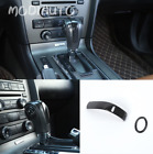 For Ford Mustang 2010-2014 Carbon fiber ABS interior Gear shift knob cover Trim (For: Ford Mustang GT)