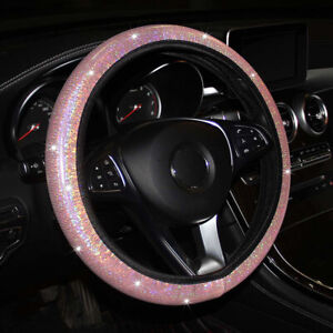 15''/38cm Bling Car Interior Steering Wheel Cover Shining Universal Accessories