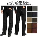 Levi's Men's 501 Original Shrink to Fit Button Fly Classic Rise Denim Jeans