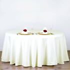 120-Inch Polyester Round Tablecloth Decoration Supplies Dinner Wedding Linens