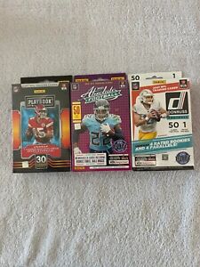 2021 Panini Football (1)Playbook (1)Absolute & (1)Donruss Hanger Boxes Unopened
