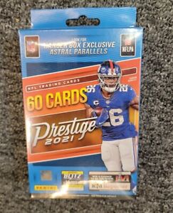 2021 Panini Prestige NFL Football Trading Cards Hanger Box 60 Cards
