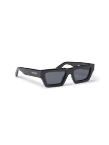NEW Off-White OERI129S24PLA0011007 Manchester Black Dark Grey Sunglasses
