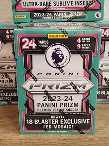 Panini Prizm 2023-24 Premier League Soccer Blaster 6 Pack Box Factory Sealed EPL
